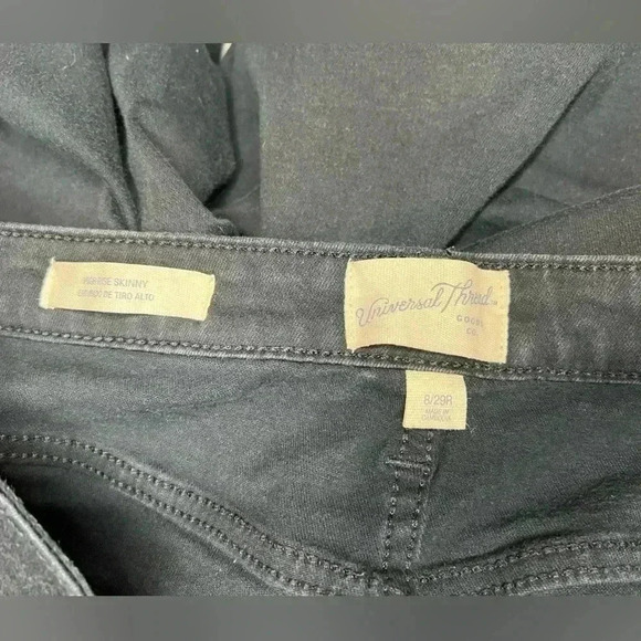 Universal Thread Womens High Rise Skinny Black Pants Size 29 - Picture 3 of 3